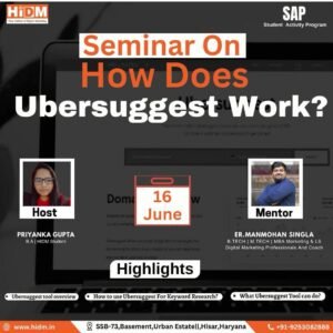 डिजिटल मार्केटिंग इवेंट 2023: Ubrsuggest कैसे काम करता है 1 Ubrsuggest कैसे काम करता है पर सेमिनार 16 जून को होगा आयोजित