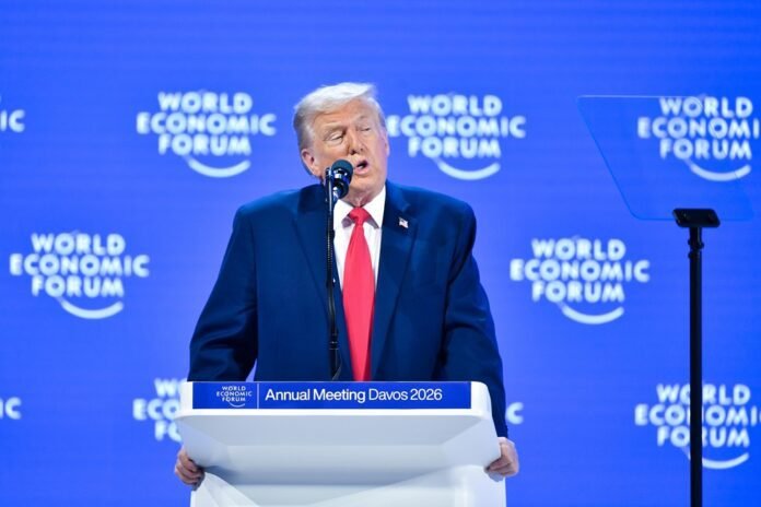Davos: Donald Trump at World Economic Forum 2026 टैरिफ झटका? सुप्रीम फैसले के बाद अमेरिका-भारत डील पर असर, डोनाल्ड ट्रंप का जवाब US India Trade Deal Tariff Impact