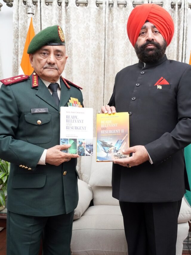 Dehradun: Lt Gen Gurmit Singh Meets CDS General Anil Chauhan At Lok Bhavan