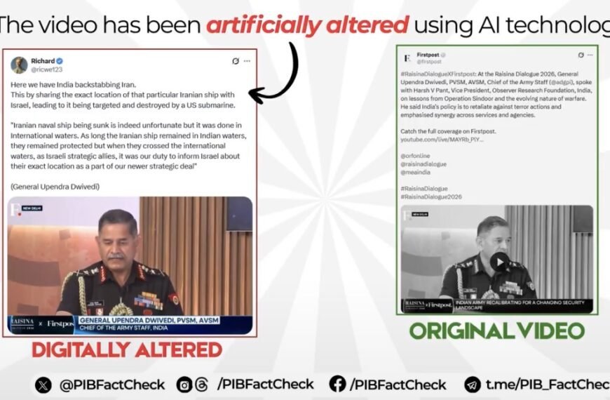 बड़ा खुलासा! ईरानी युद्धपोत को लेकर पाकिस्तान ने फैलायी झूठी खबर, AI से बनाया फर्जी वीडियो Pakistan AI Fake Video Iran Warship